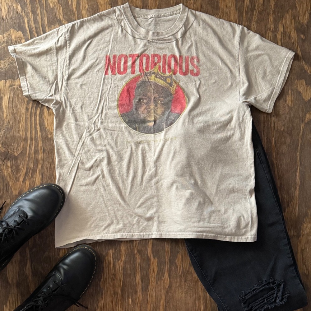 Notorious BIG Brooklyn's Finest Shirt XL‎ Biggie Smalls Crown Graphic Tee